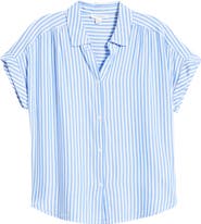 beachlunchlounge Darby Short Sleeve Button-Up Shirt