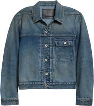 Rick Owens DRKSHDW Stargrove Crop Cotton Denim Jacket
