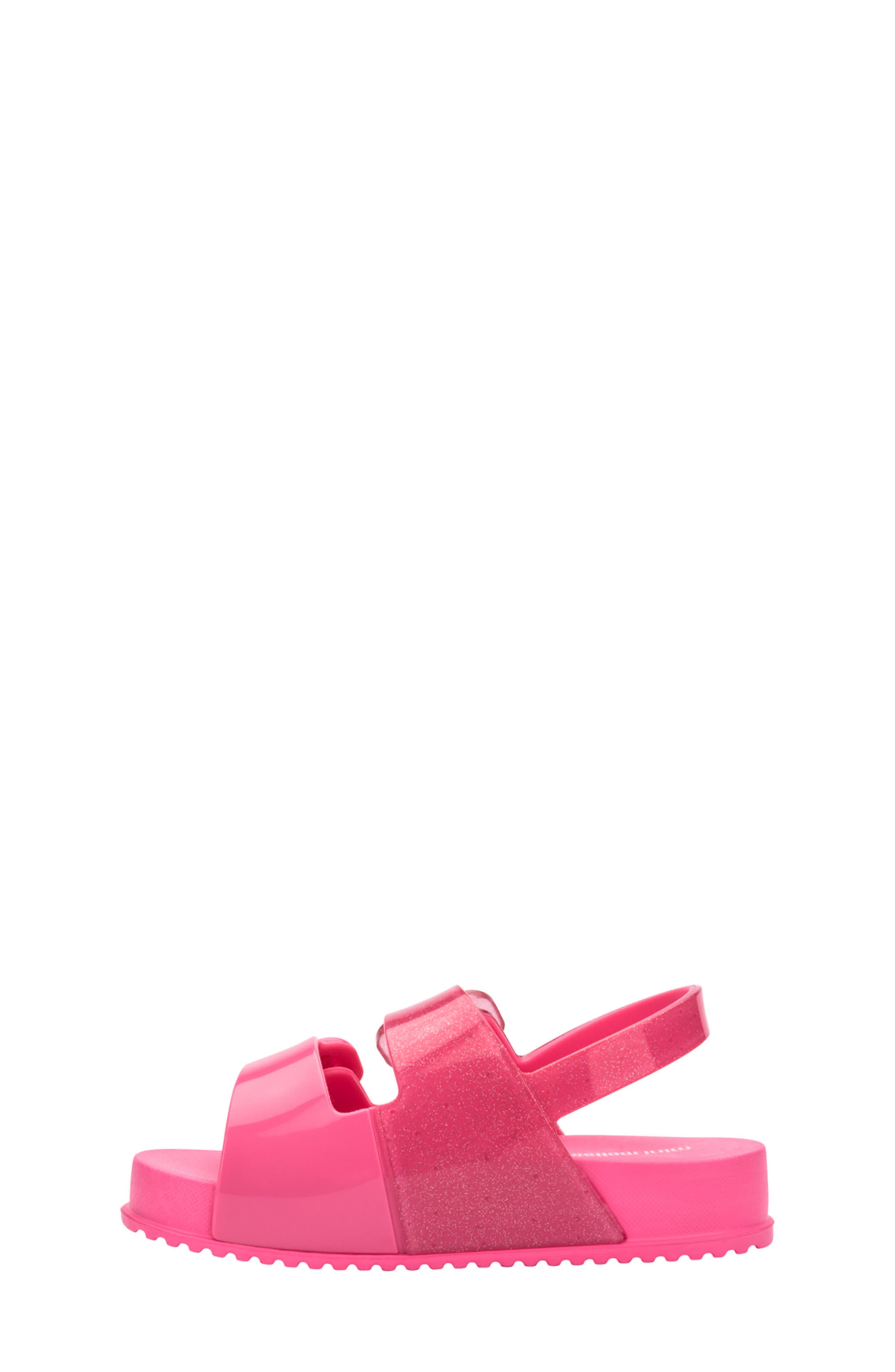 Kids' Mini Cozy Slingback Sandal, Alternate, color, PINK GLITTER
