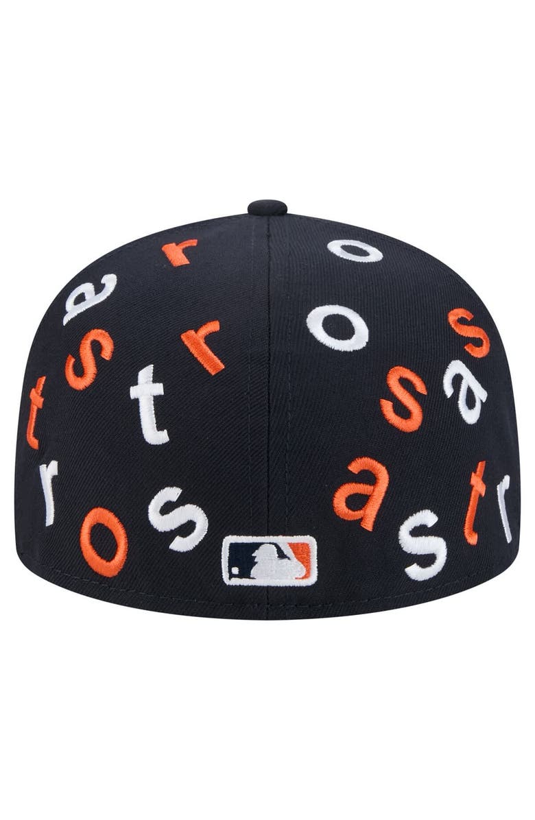 New Era Men's New Era Navy Houston Astros Team Confetti 59FIFTY Fitted Hat, Alternate, color, 
