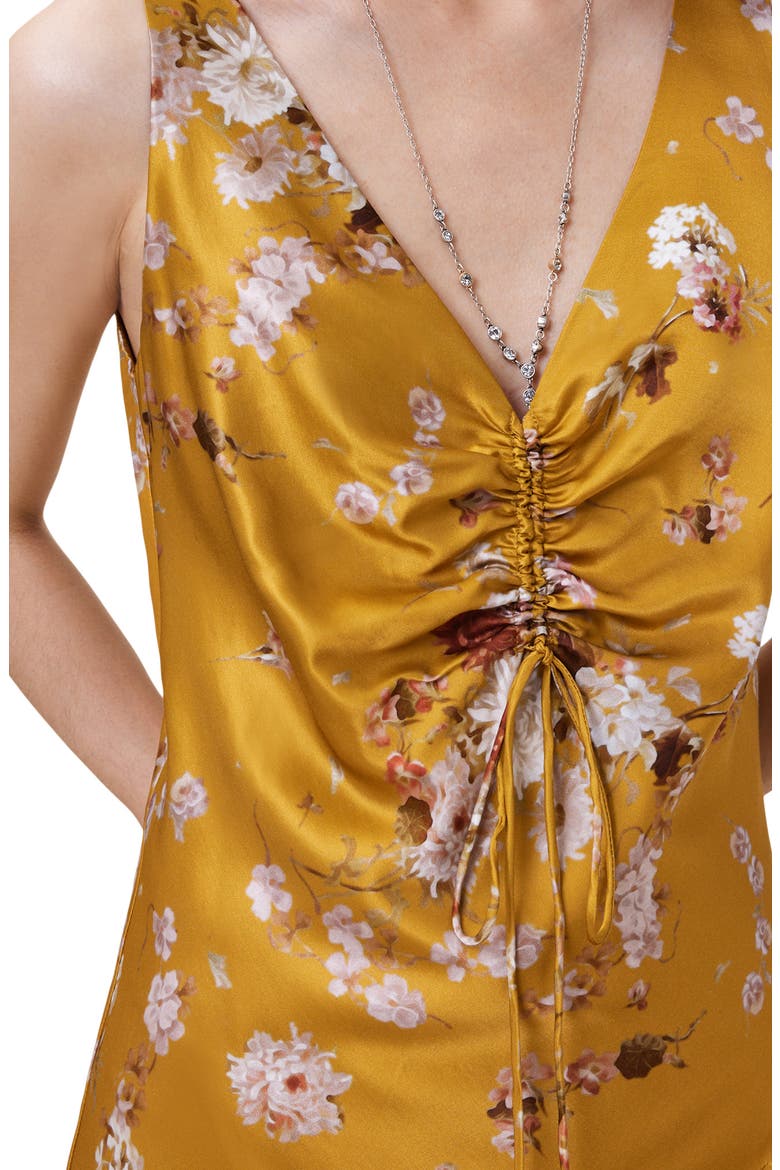 Alexi Floral Print Slipdress, Alternate, color, ARMADA DEEP YELLOW