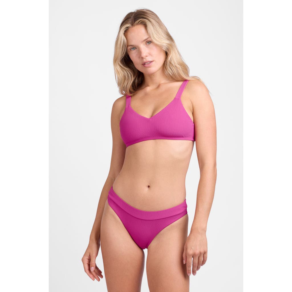 JOLYN Alanna Bikini Bottom in Punch Ribbed  product