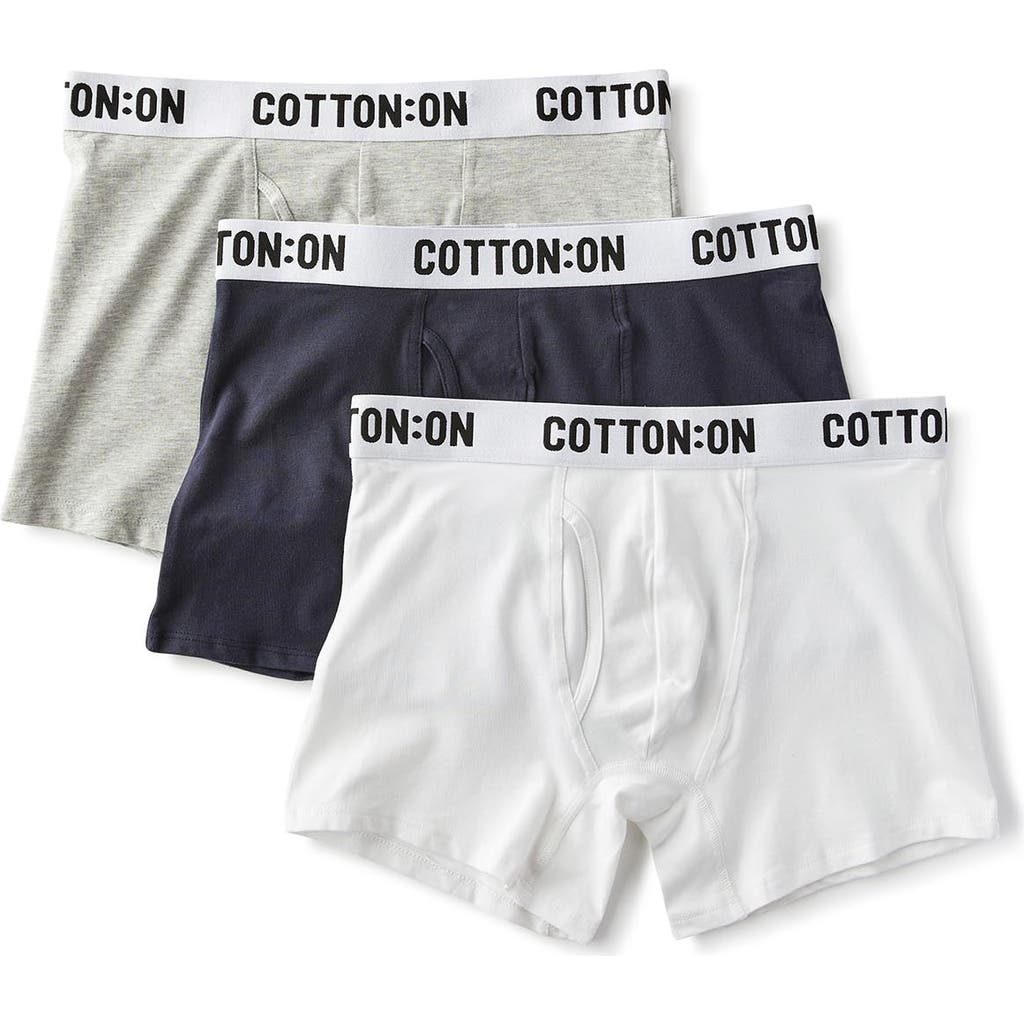 COTTON ON MENS ORGANIC COTTON TRUNKS- 3 PACK