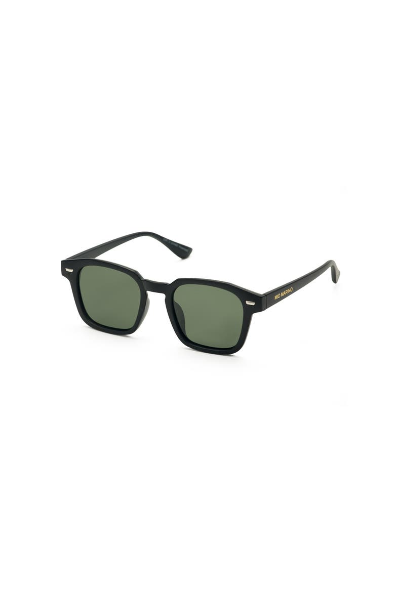 Polarized Vintage Square Sunglasses, Main, color, Comfort Black