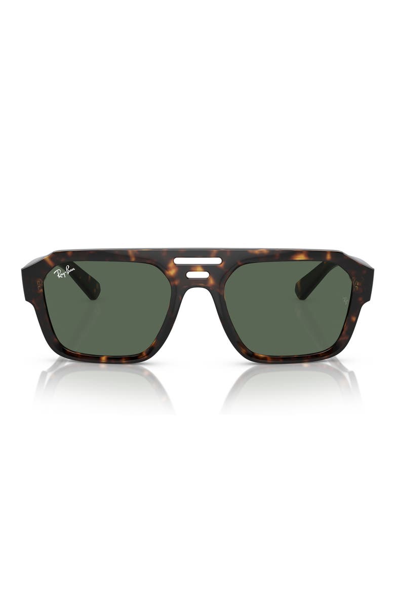 Corrigan Irregular 54mm Rectangular Sunglasses, Alternate, color, HAVANA