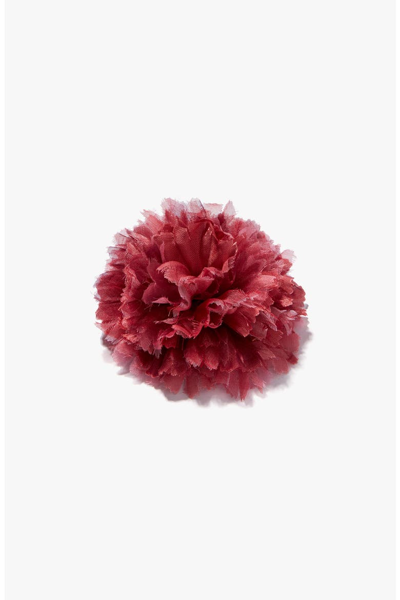 The Dark Pink Carnation Floral Brooch, Alternate, color, Dark Pink