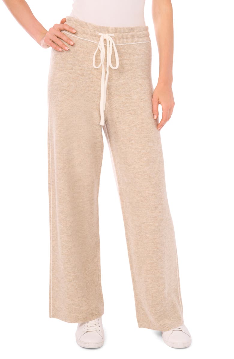 Vince Camuto V-Neck Sweater & Pants Set, Alternate, color, Oatmeal