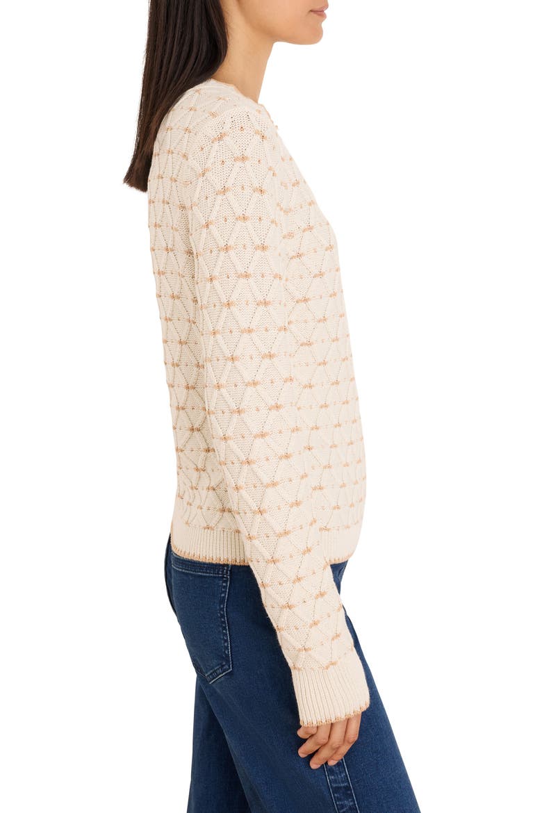 Cable Tuck Sweater, Alternate, color, CREAM MULTI