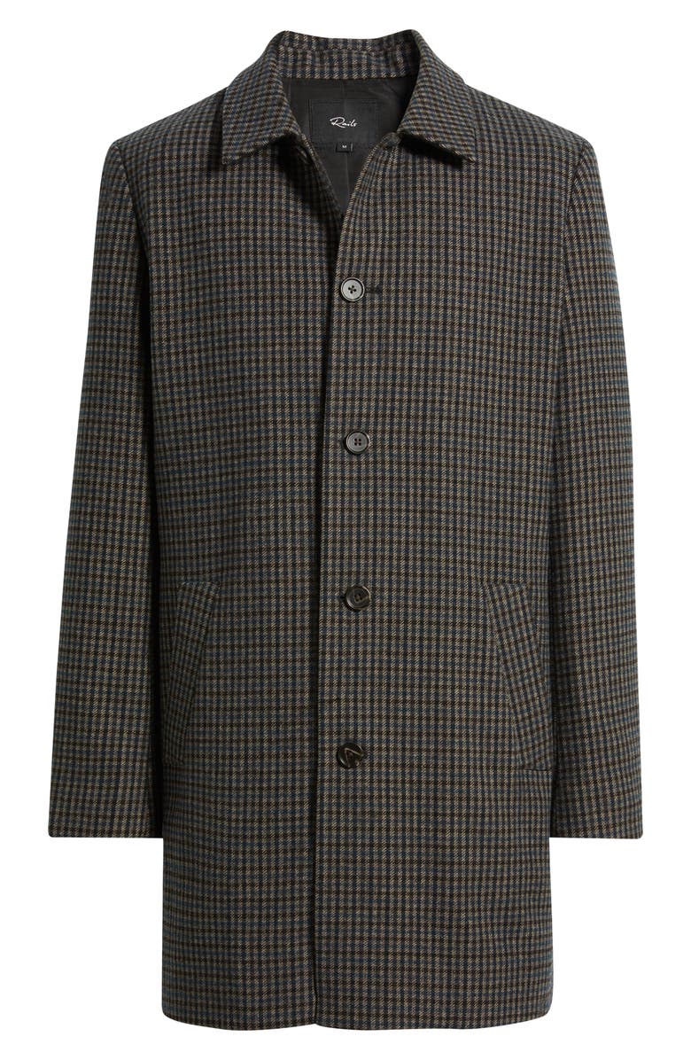 Rails Hockney Plaid Check Overcoat, Alternate, color, Grey Check Plaid