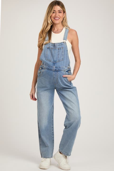 Denim Front Pocket Overall