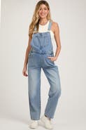 PinkBlush Denim Front Pocket Overall