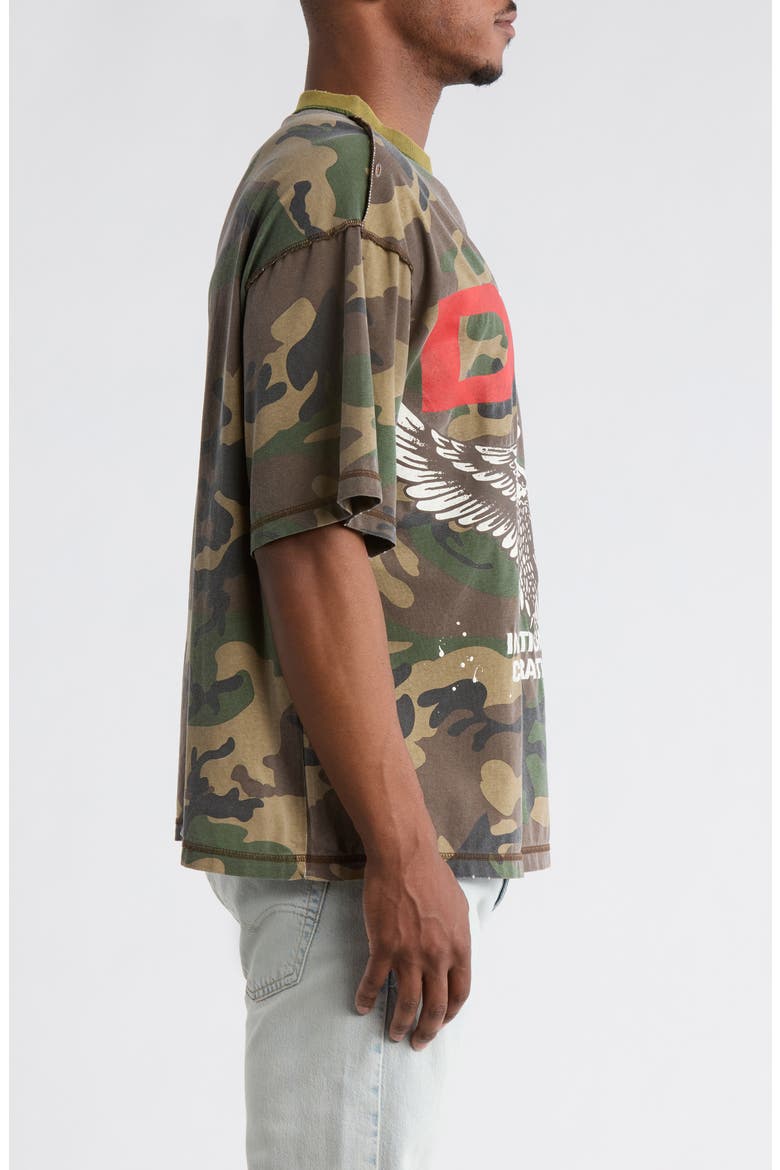 Eagle Camo Cotton Graphic T-Shirt, Alternate, color, CAMO