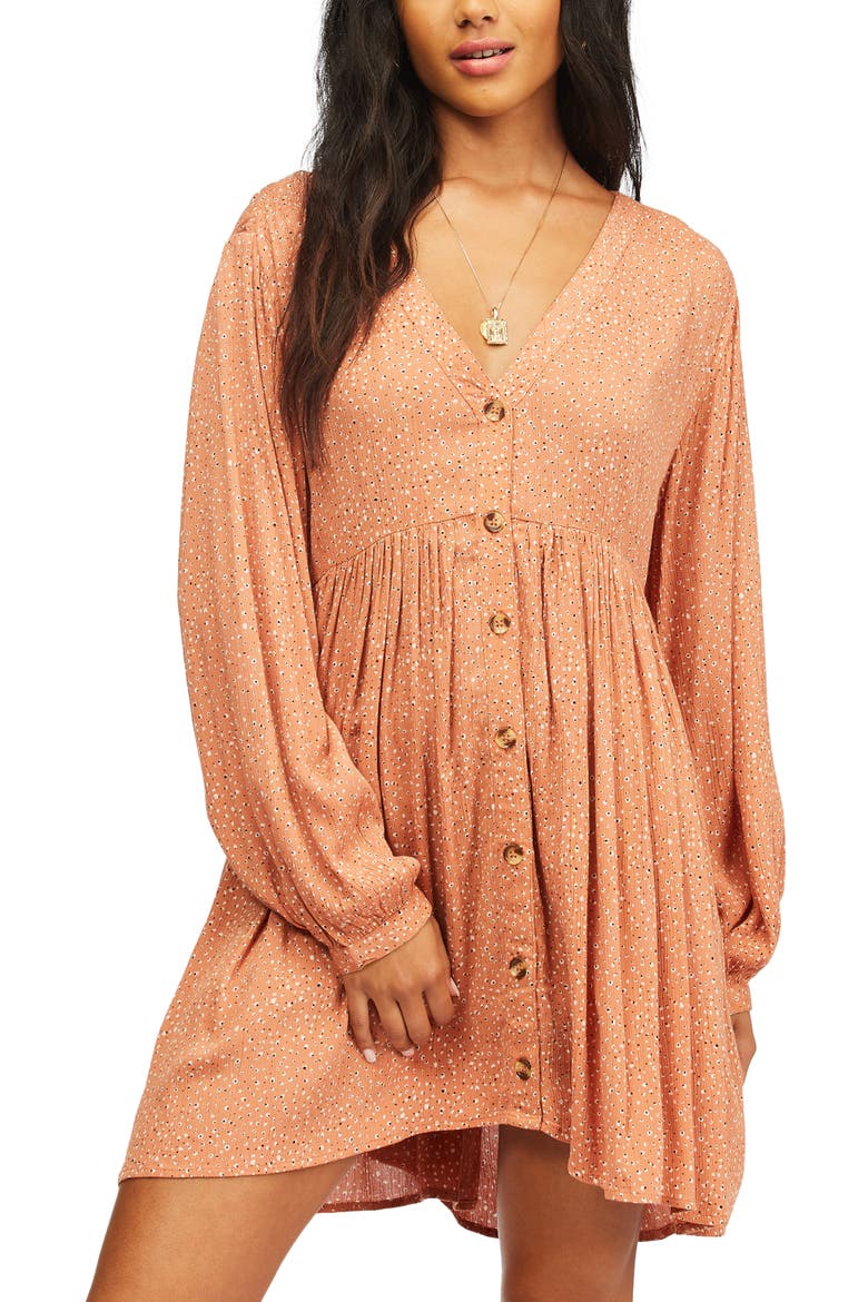On the Way V-Neck Dress, Main, color, COCONUT