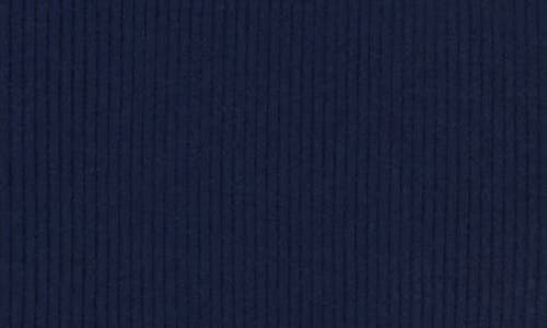 Theory Slim Ribbed Sweater Skirt In Midnight