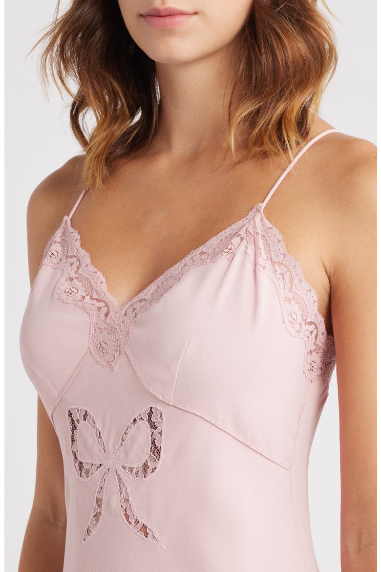 Manuela Lace Trim Slipdress, Alternate, color, QUARTZ PINK