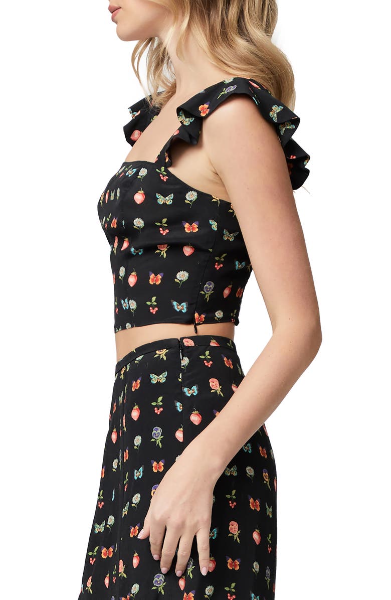 PAIGE Naya Ruffle Strap Crop Tank, Alternate, color, 