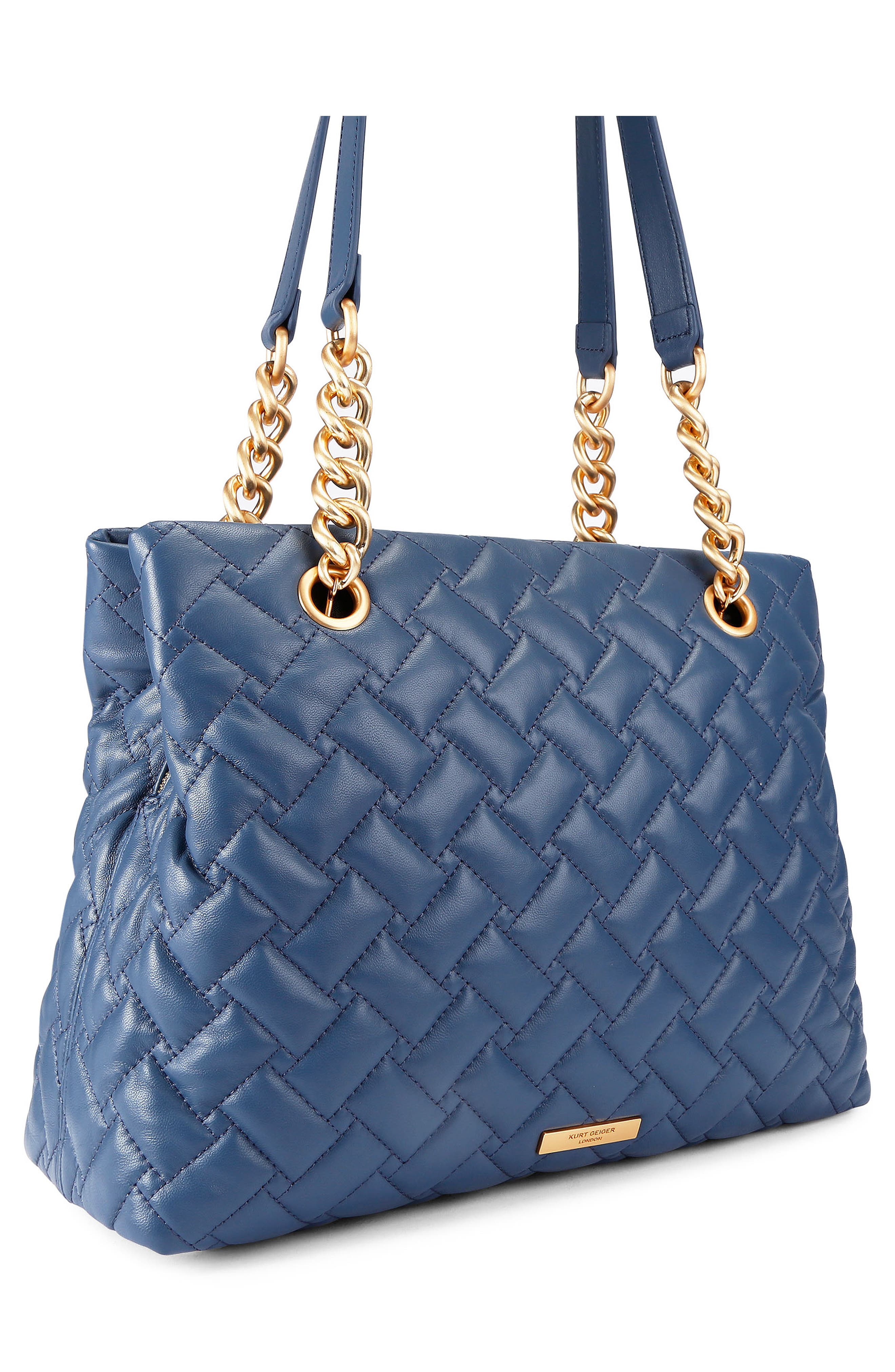 Kurt Geiger London Kensington Quilted Leather Tote, Alternate, color, 