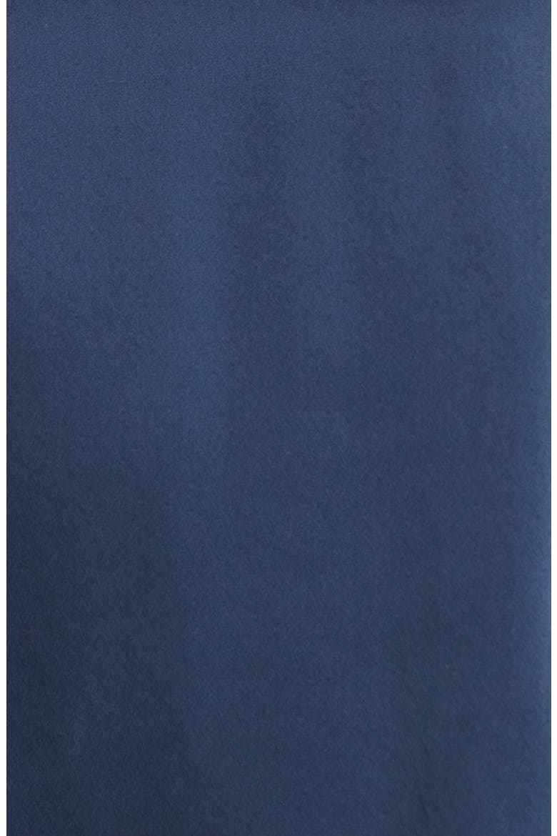 Lace Trim Washable Silk Short Pajamas, Alternate, color, DEEP BLUE