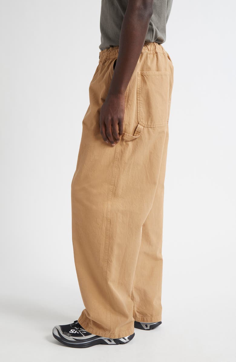MM6 Maison Margiela Elastic Waist Carpenter Pants, Alternate, color, Ocre