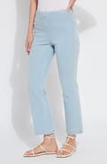 Lysse Pull-On Crystal Embellished Baby Bootcut Ankle Jeans