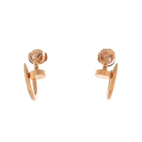 Juste un Clou Hoop Earrings 18K Rose Gold Small