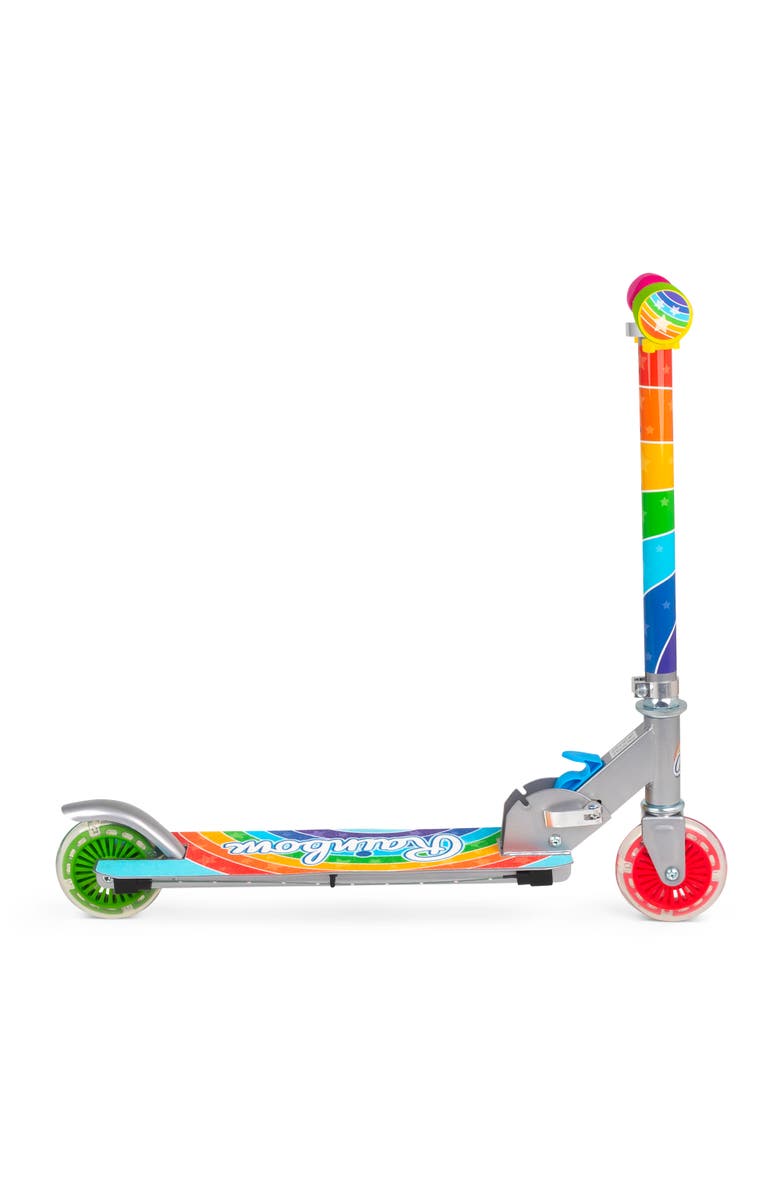 Ozbozz Flashing Adjustable Scooter Rainbow Lightup Wheels, Alternate, color, Multicolored