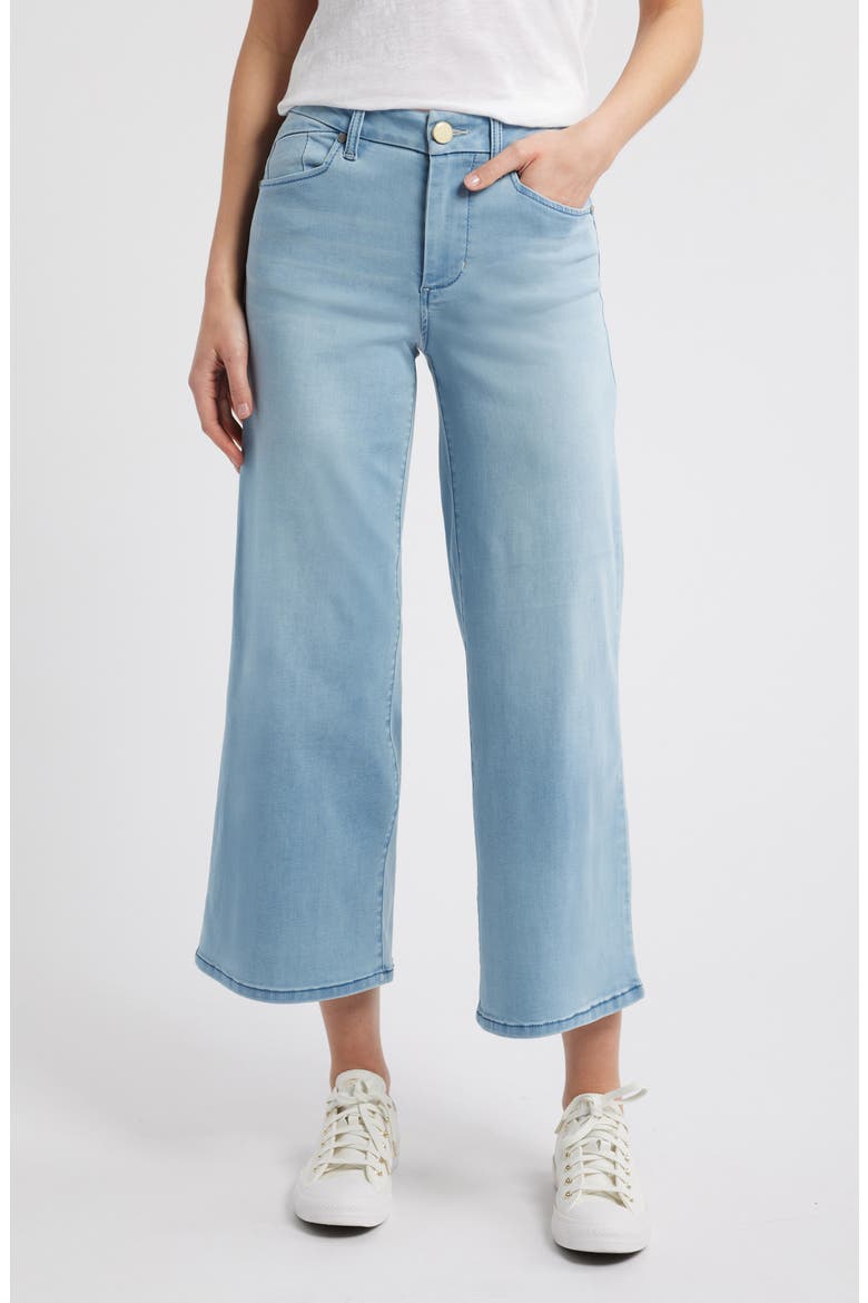 Better Butter High Waist Crop Wide Leg Jeans, Main, color, CHRISLEY