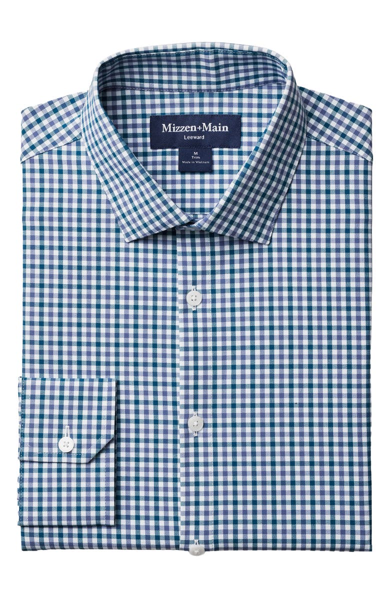 Mizzen+Main Leeward Trim Fit Performance Button-Up Shirt, Alternate, color, 