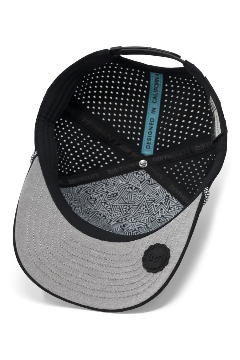 Odysea Rope Bulls Icon Hydro Performance Snapback Hat, Alternate, color, BLACK