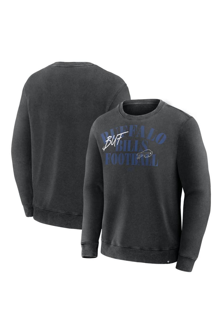 Men's Fanatics Black Buffalo Bills Halftime Lead Relaxed Heavyweight French Terry Sweatshirt, Main, color, Black