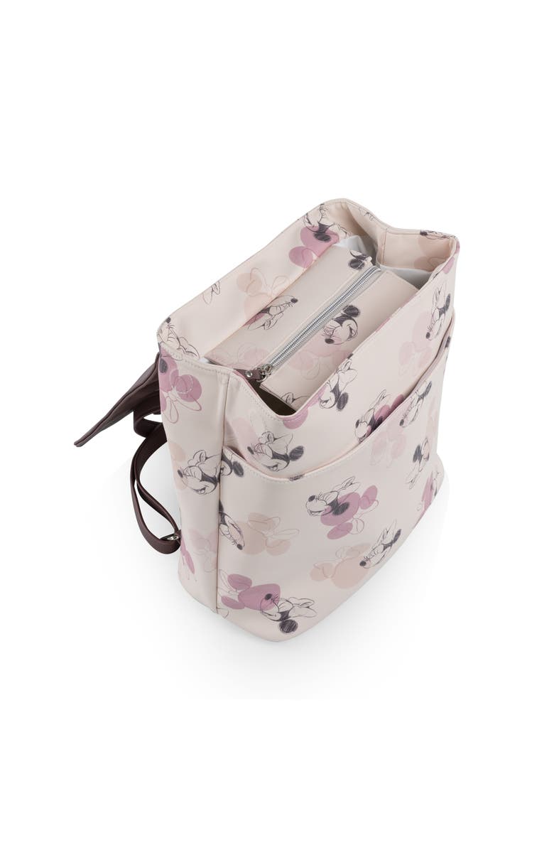 Oniva Minnie Mouse - Downtown Mini Cooler Backpack, Alternate, color, Beige With Vintage Pink Sketch