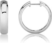 Michael M Orb Thin Huggie Hoop Earring