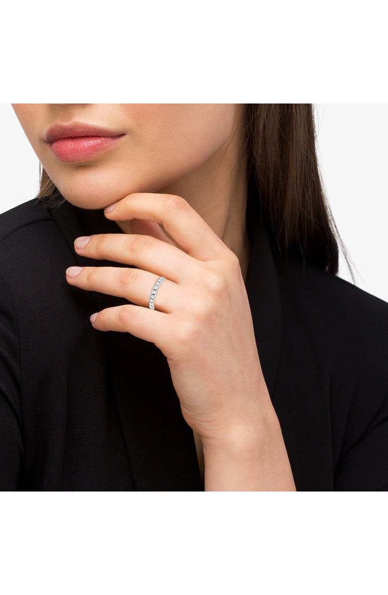 ALLUREZ Eternity Ring Band 14k, Alternate, color, White