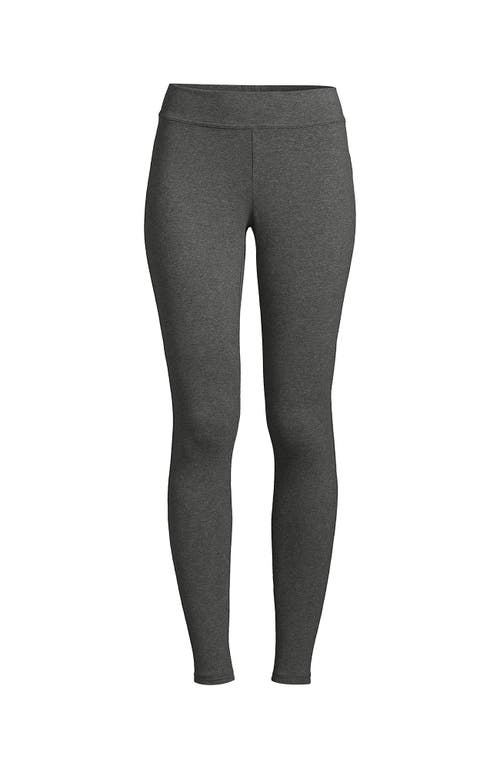 Lands' End Starfish Mid Rise Knit Leggings In Gray