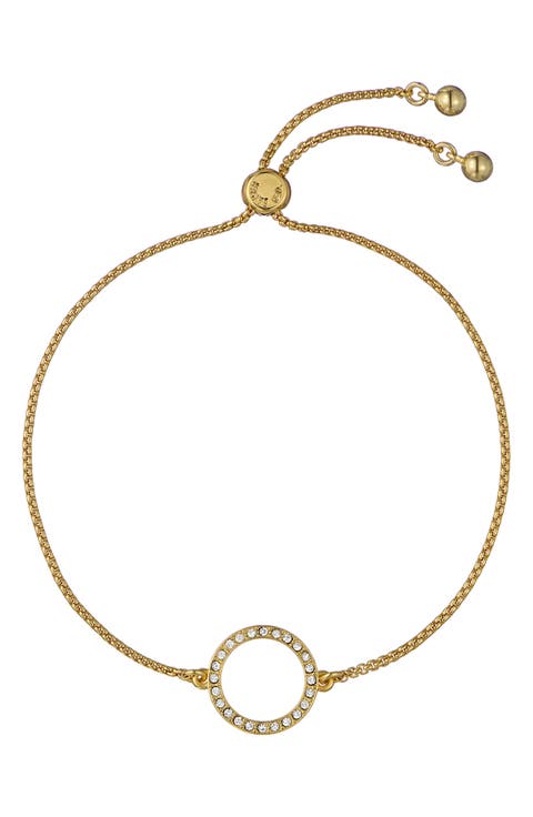 Hela Crystal Hoop Slider Bracelet