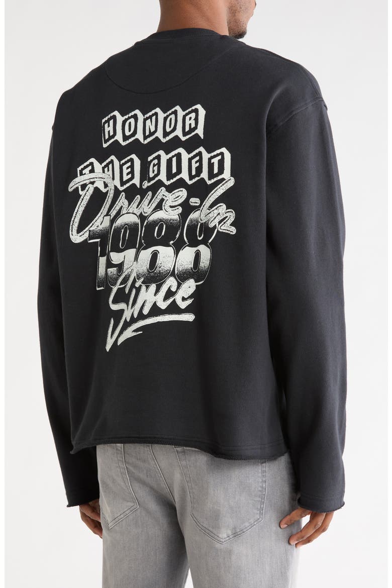 1988 Drive-In Crewneck Sweatshirt, Alternate, color, BLACK
