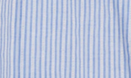 Eileen West Stripe Sleeveless Tunic Wide Leg Pajamas In Blue Stripe