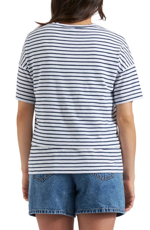 Ripe Maternity Claudette Nursing Tee In White Ink