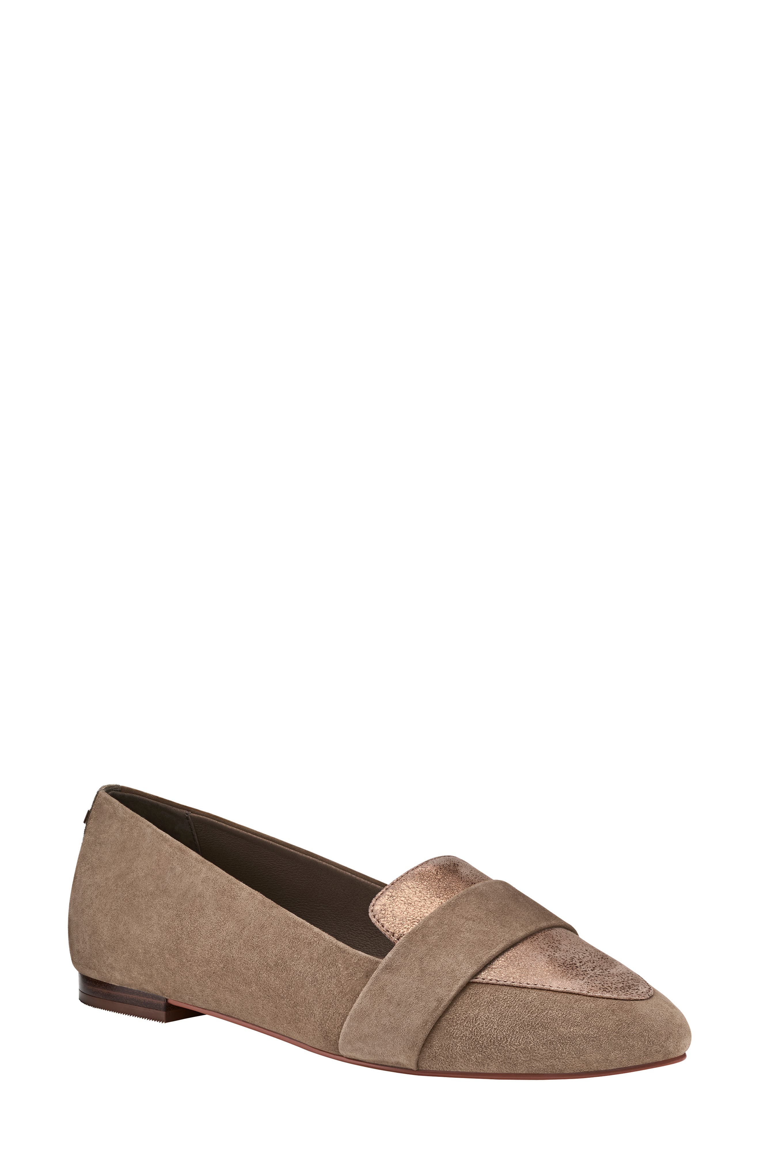 The Blackbird Loafer Blackbird Suede, Main, color, OAK SHIMMER SUEDE