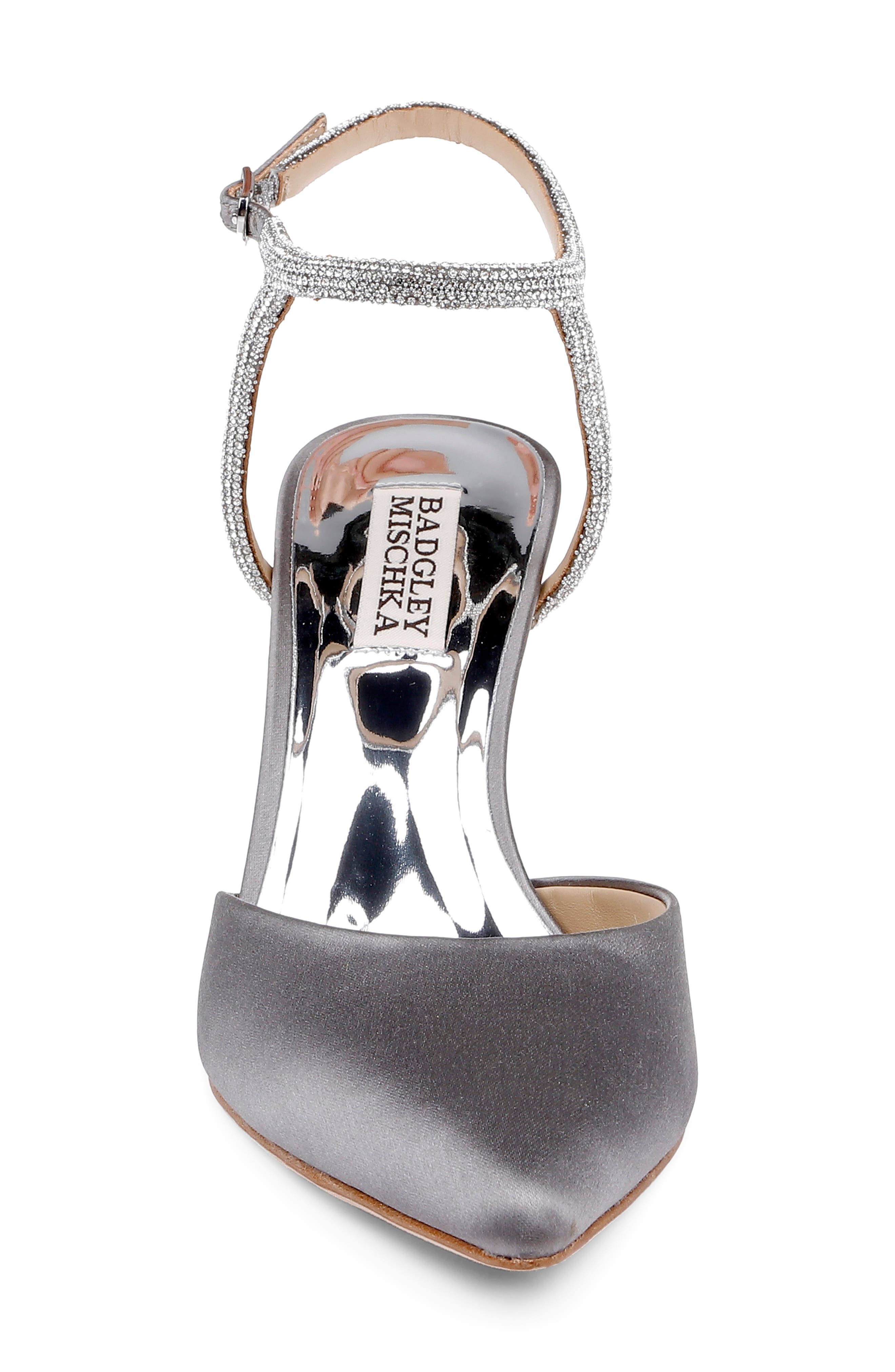 Collection Kamilah Ankle Strap Pump, Alternate, color, GREY SATIN