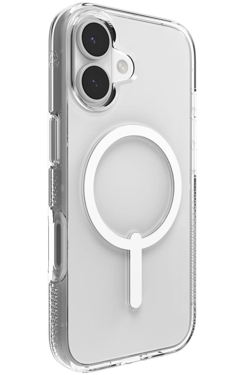 ZAGG Crystal Palace Snap MagSafe Case with Kickstand for Apple iPhone 17, Alternate, color, Clear