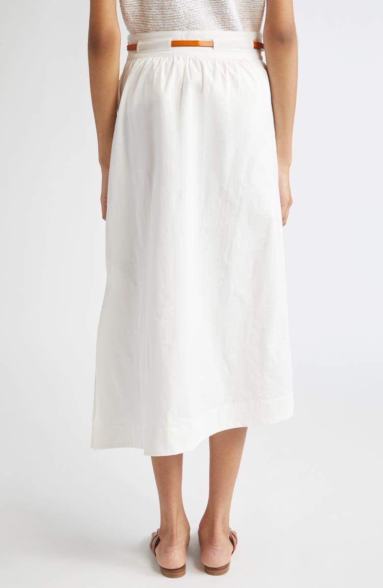 Floral Soutache Midi Skirt