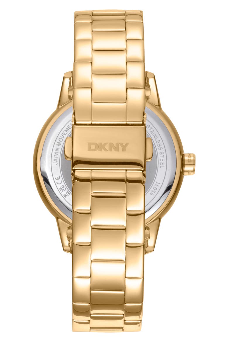 Three Hand Quartz Bracelet Watch, 38mm, Alternate, color, GOLD