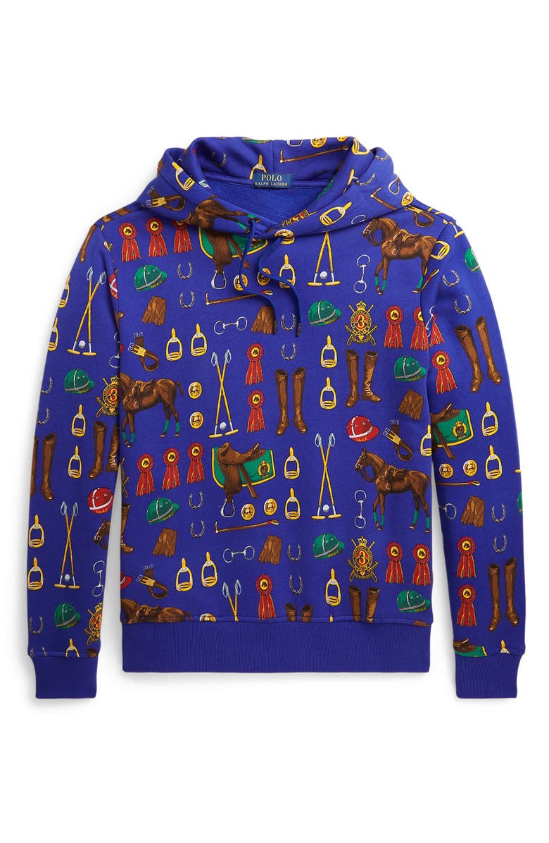 Polo Ralph Lauren Equestrian Print Hoodie, Alternate, color,