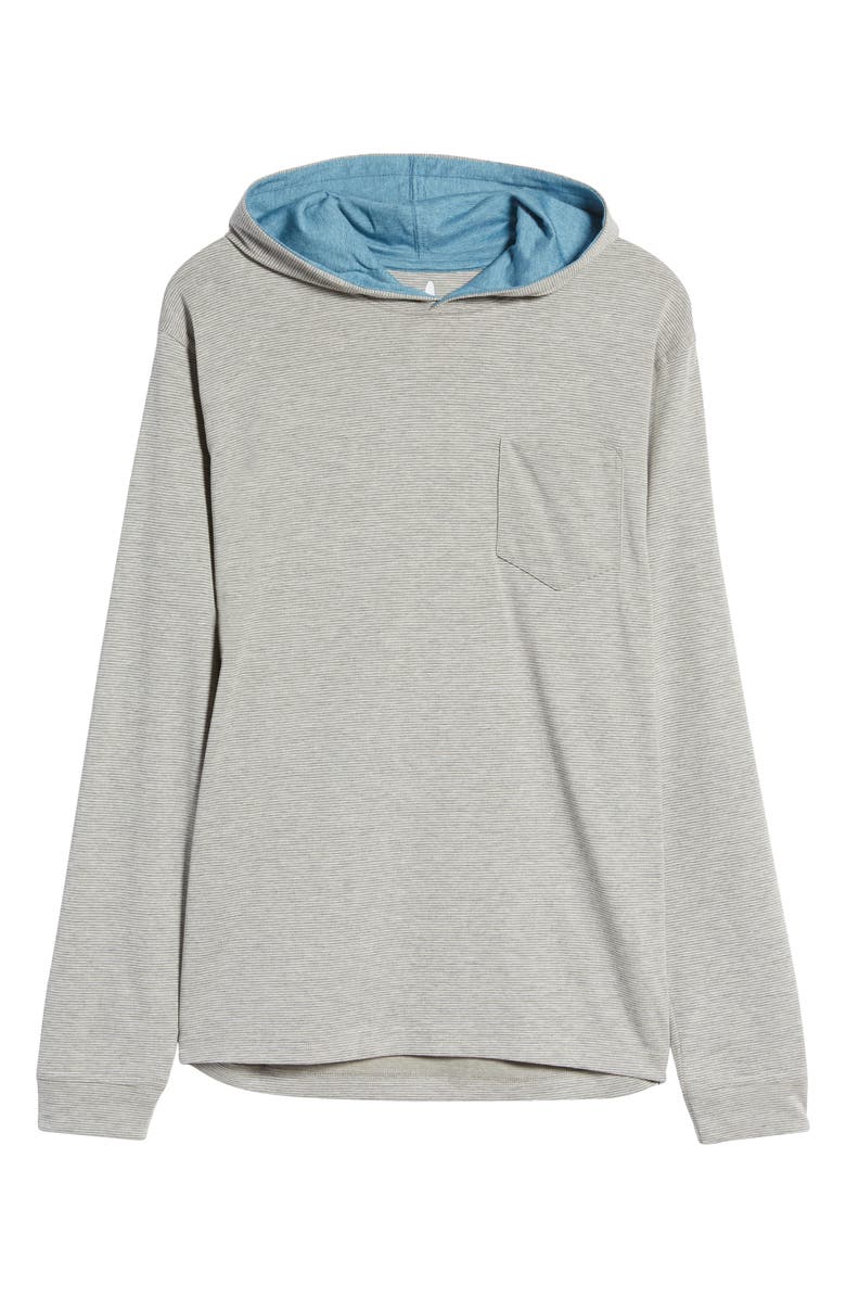 johnnie-O Men's Gunnar Pinstripe Long Sleeve Hooded T-Shirt, Alternate, color, 