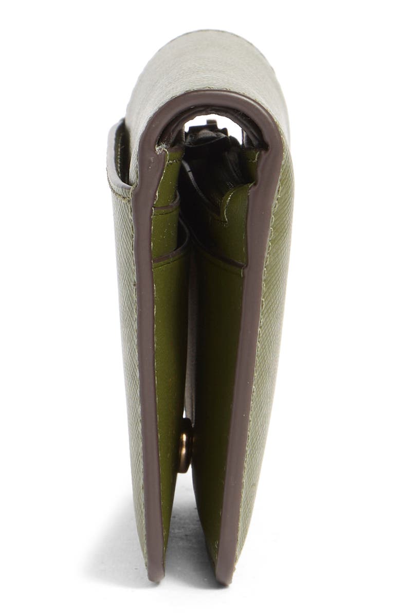 Kate Spade New York madison saffiano leather wallet, Alternate, color, Enchanted Green