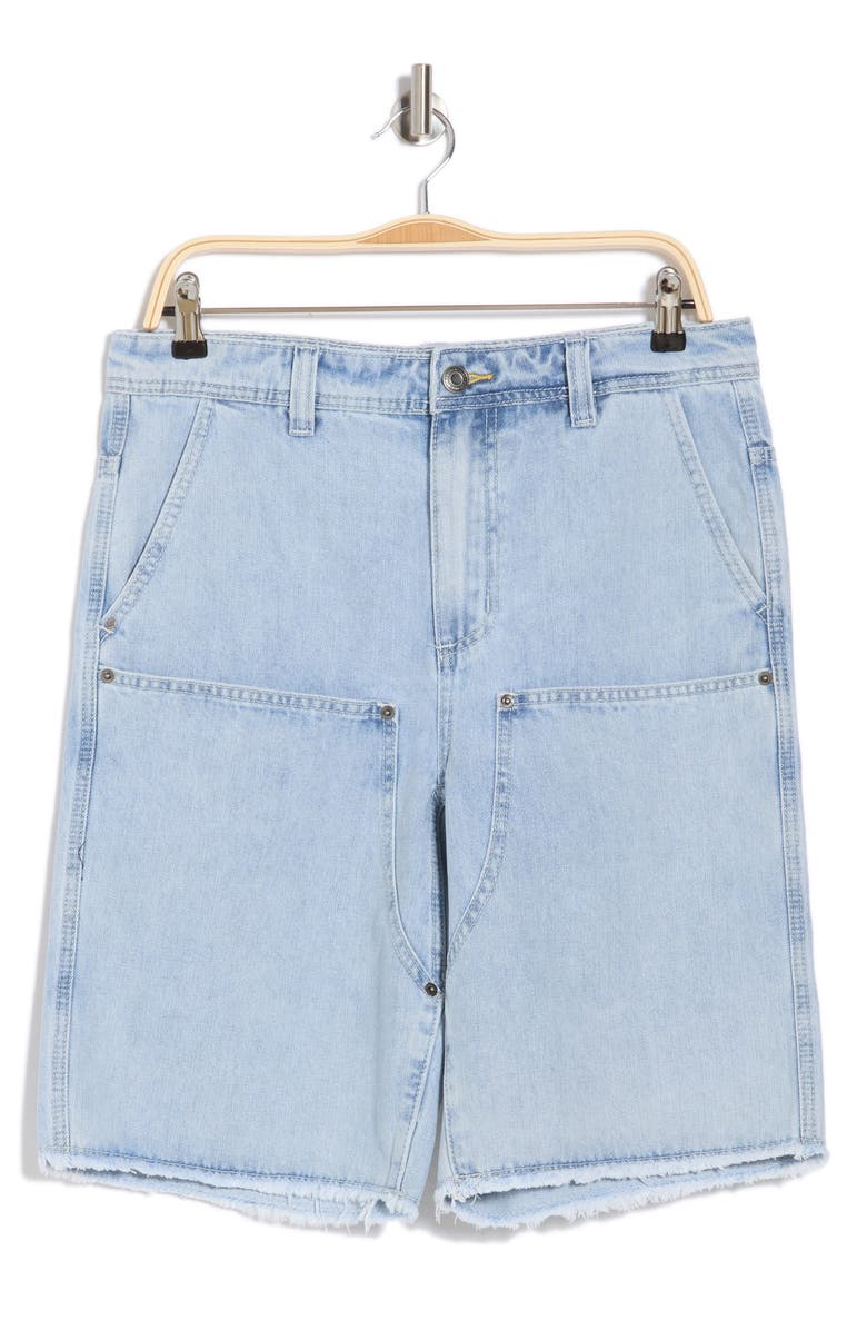 CAT WWR Double Knee Cutoff Denim Jorts, Alternate, color,