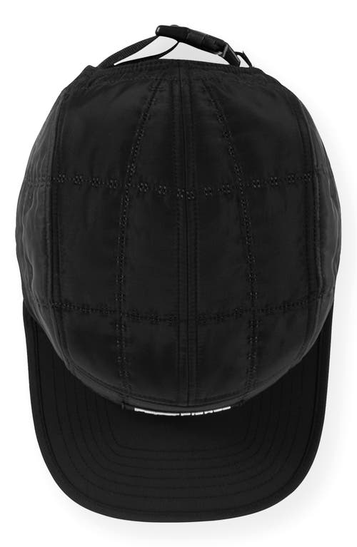 Paper Planes Quilted 5-panel Hat In Black