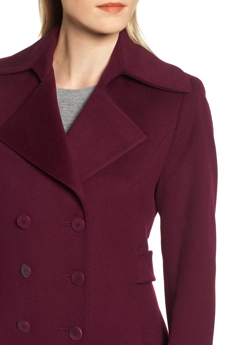Fleurette Double Breasted Loro Piana Wool Coat, Alternate, color, 