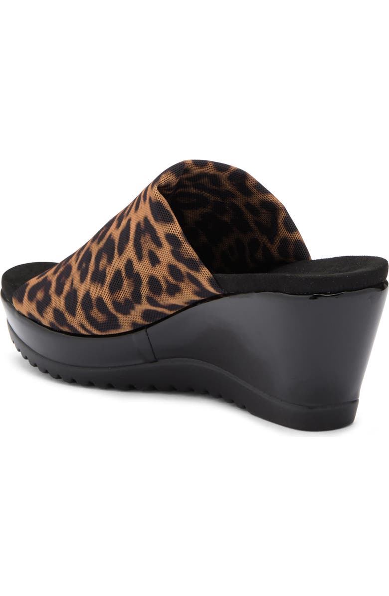 Anne Klein Rellin Wedge Sandal, Alternate, color, Leopard